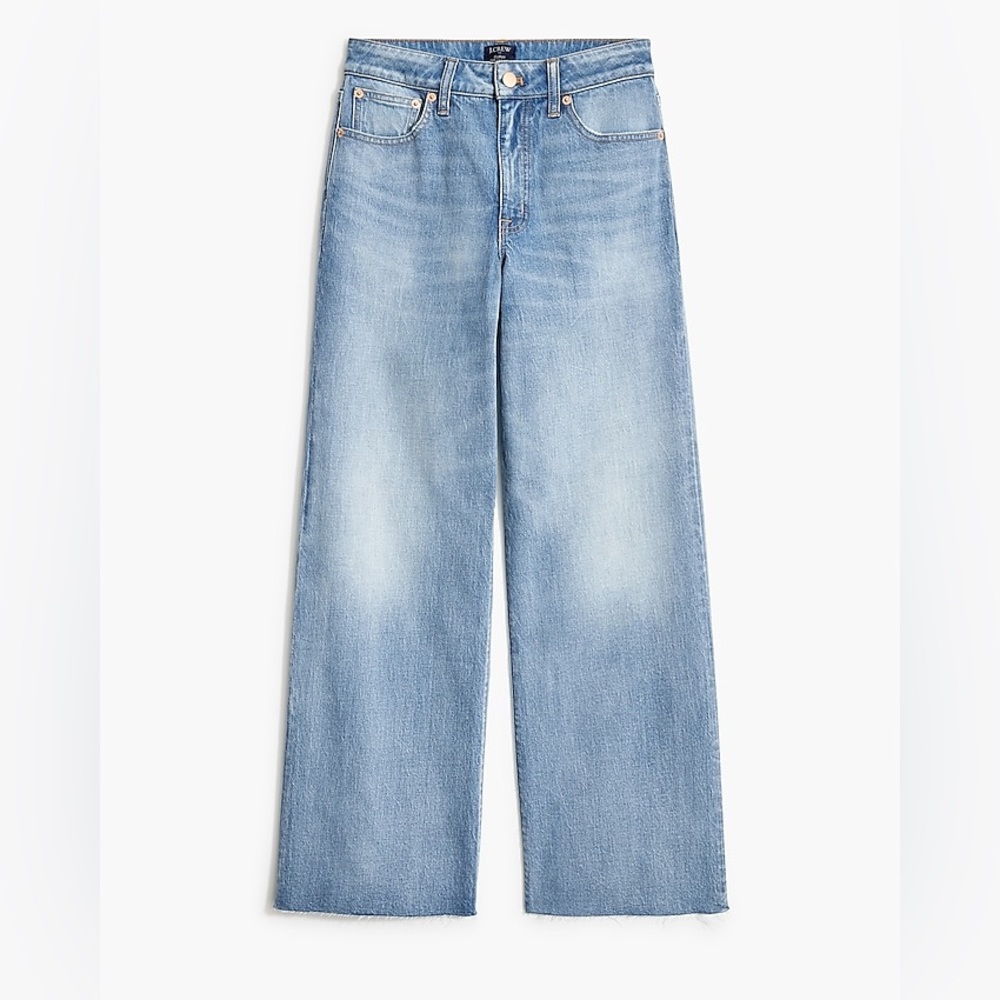 J. Crew Light Wash Wide-Leg Jeans